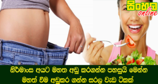 නිර්මාංස අයට මහත අඩු කරගන්න පහසුයි මෙන්න මහත් වීම අඩුකර ගන්න සරල වැඩ ටිකක්.