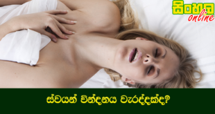 ස්වයන්වින්දනය වැරද්දක්ද?