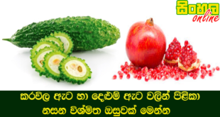 කරවිල ඇට හා දෙළුම් ඇට වලින් පිළිකා නසන විශ්මිත ඔසුවක් මෙන්න.