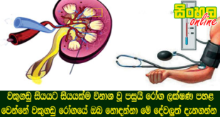 වකුගඩු සියයට සියයක්ම විනාශ වූ පසුයි රෝග ලක්ෂණ පහළ වෙන්නේ වකුගඩු රෝගයේ ඔබ නොදන්නා මේ දේවලුත් දැනගන්න.