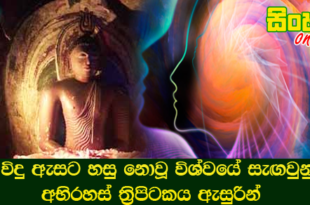 විදු ඇසට හසු නොවූ විශ්වයේ සැඟවුනු අභිරහස් ති‍්‍රපිටකය ඇසුරින්.
