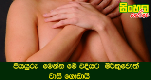 පියයුරු  මෙන්න මේ විදියට මිරිකුවොත් වාසි ගොඩායි.