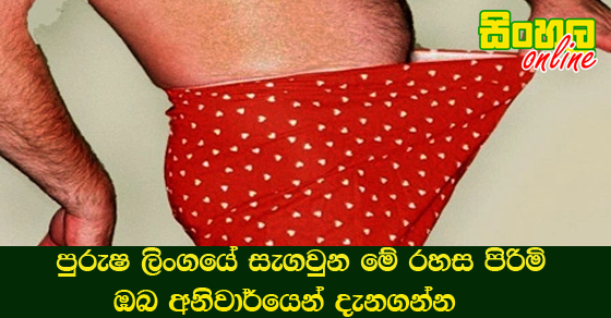 පුරුෂ ලිංගයේ සැගවුන මේ රහස පිරිමි ඔබ අනිවාර්යෙන් දැනගන්න.
