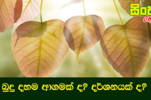 බුදු දහම ආගමක්‌ද? දර්ශනයක්‌ද?