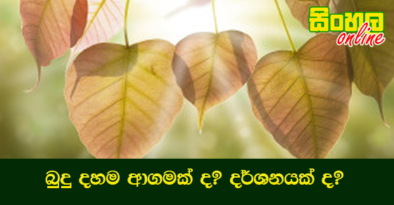 බුදු දහම ආගමක්‌ද? දර්ශනයක්‌ද?