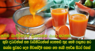 කුඩා දරුවන්ගේ සහ වැඩිහිටියන්ගේ පෙනහළු තුළ සෙම පාලනය කර කැස්ස සුවකර දෙන නිවසේදීම සකසා ගත හැකි අනර්ඝ සිරප් එකක්.