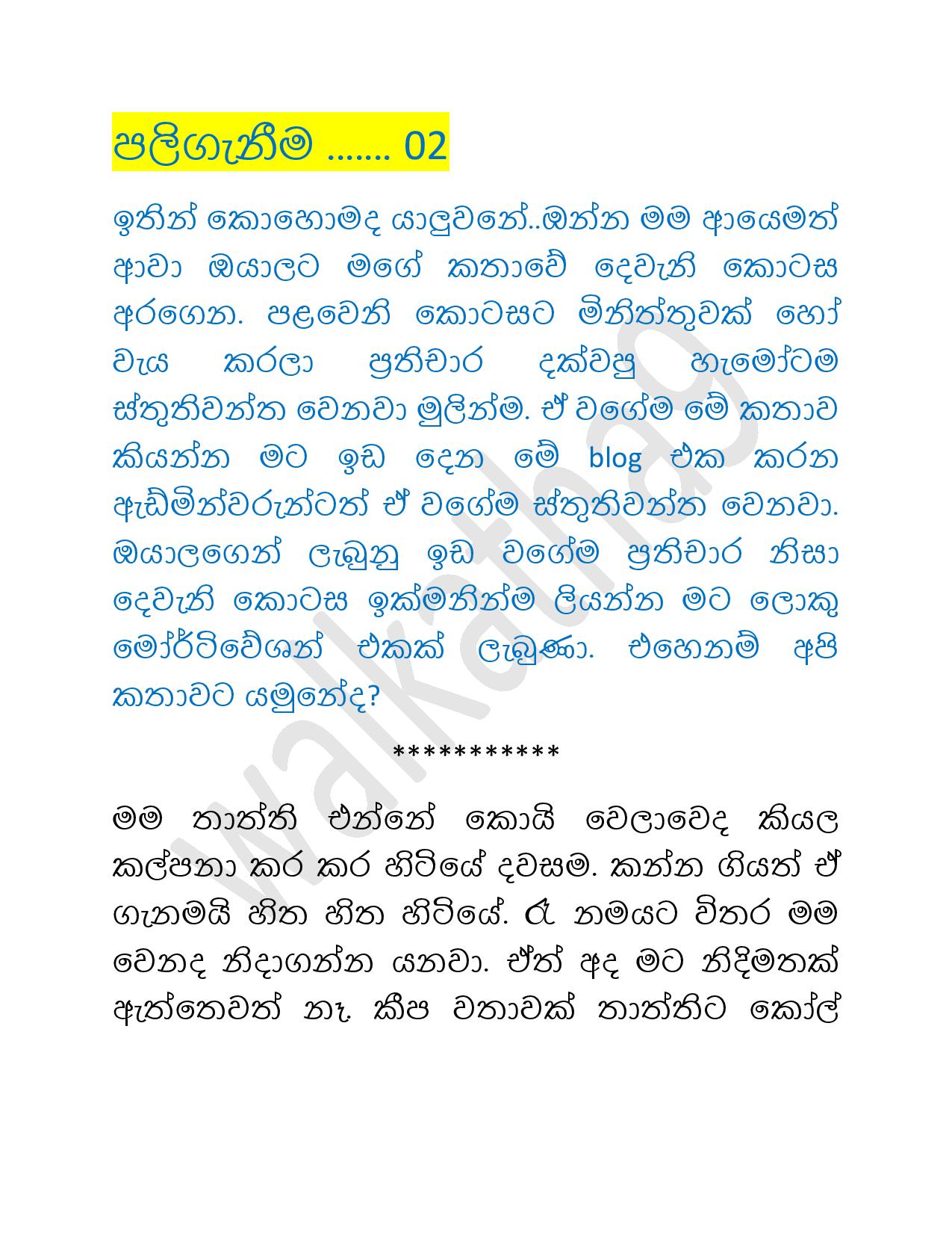 Paliganima+02 page 001 walkatha9 Official සිංහල වල් කතා