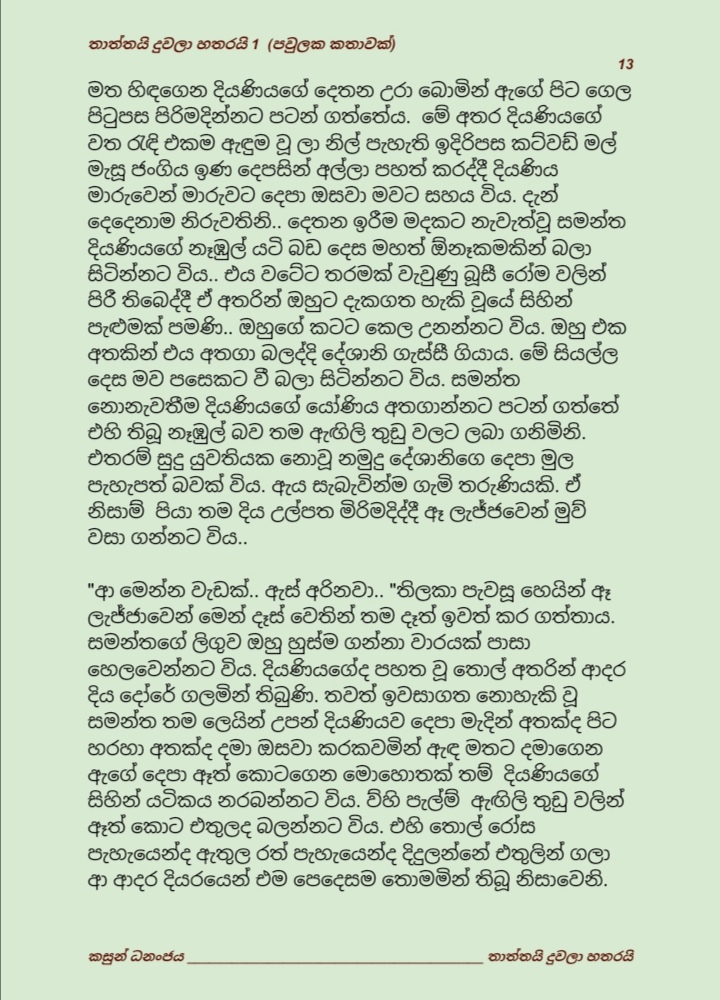 Thaththayi+Duwala+Hatharayi+1+ +13 walkatha9 Official සිංහල වල් කතා