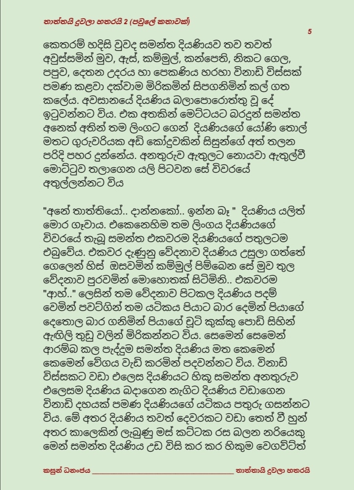 Thaththayi+Duwala+Hatharayi+2+ +5 walkatha9 Official සිංහල වල් කතා