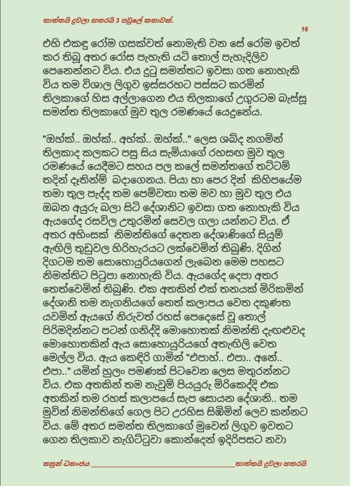 Thaththayi+Duwala+Hatharayi+3+ +16 walkatha9 Official සිංහල වල් කතා