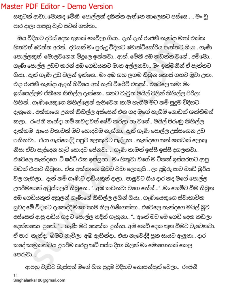 The Artist 05 11 walkatha9 Official සිංහල වල් කතා
