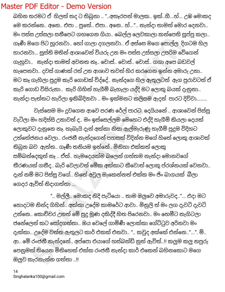 The Artist 05 14 1 walkatha9 Official සිංහල වල් කතා
