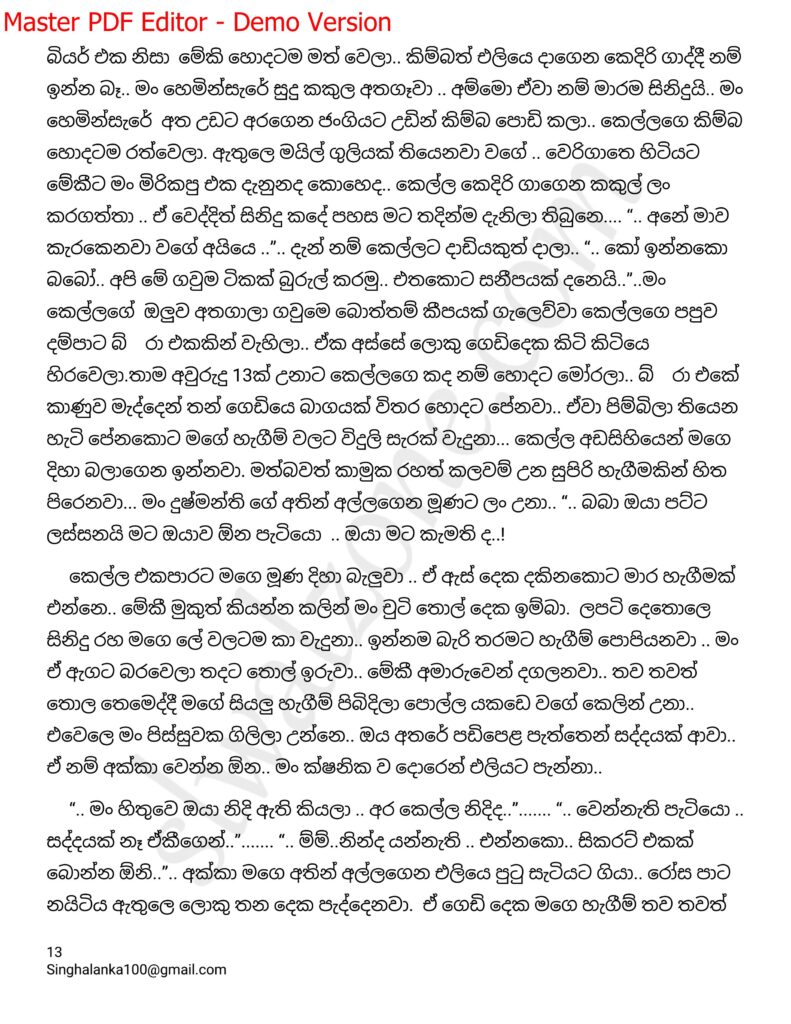 The Artist 08 13 walkatha9 Official සිංහල වල් කතා