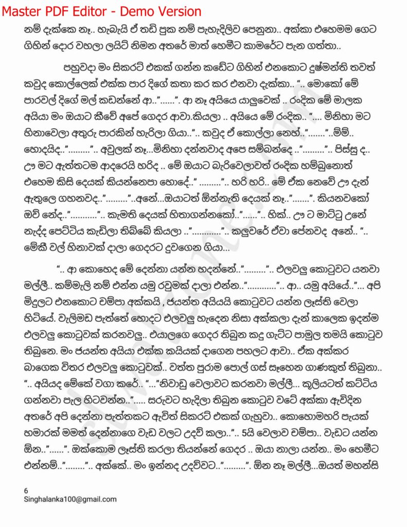 The Artist 11 6 walkatha9 Official සිංහල වල් කතා