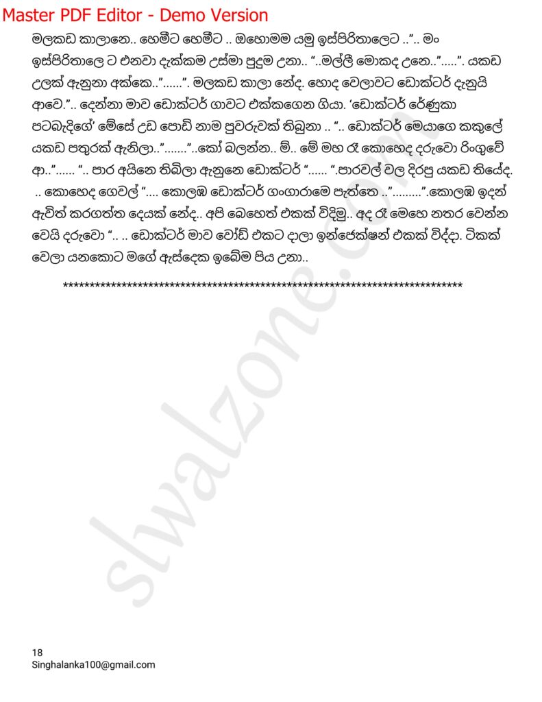 The Artist 12 18 walkatha9 Official සිංහල වල් කතා