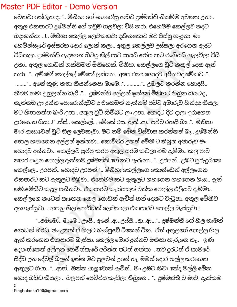 The Artist 12 5 walkatha9 Official සිංහල වල් කතා