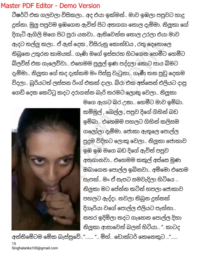 The Artist 15 15 1 walkatha9 Official සිංහල වල් කතා