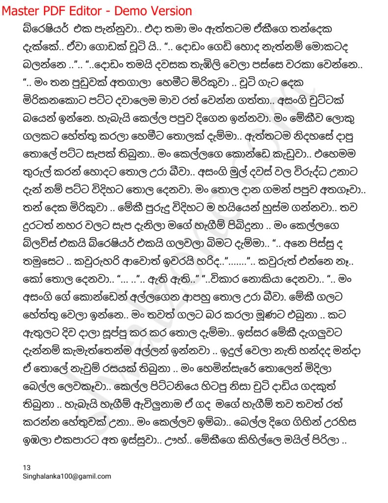 The Artist 16 13 walkatha9 Official සිංහල වල් කතා