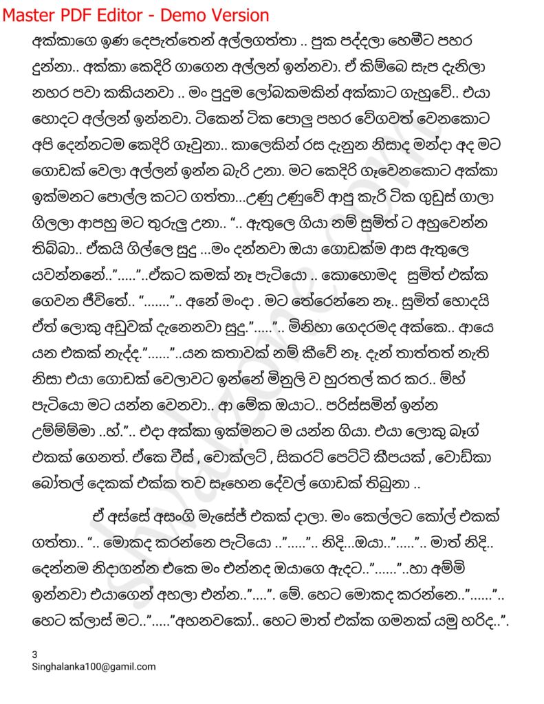 The Artist 16 3 walkatha9 Official සිංහල වල් කතා