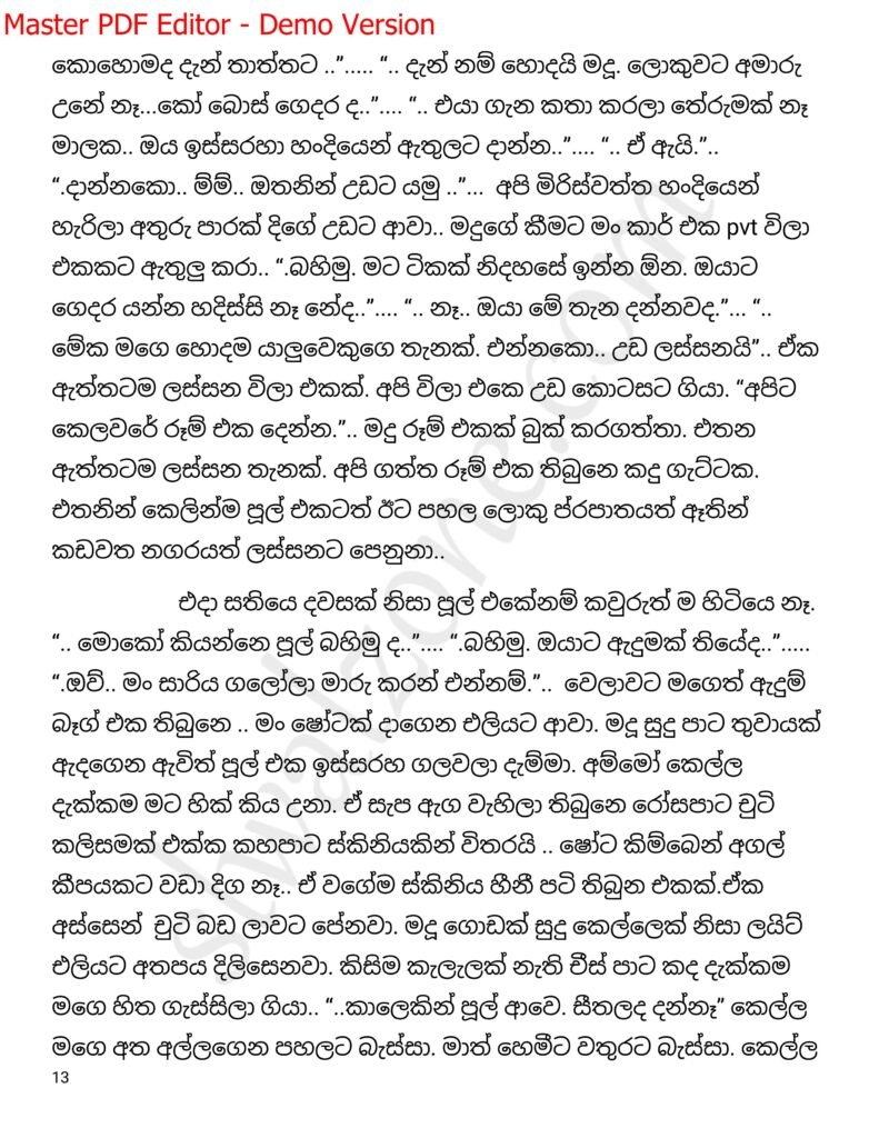 The Artist 19 13 walkatha9 Official සිංහල වල් කතා